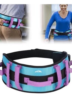 Unbranded Teal and Purple Multi-Handle Mobility Belt